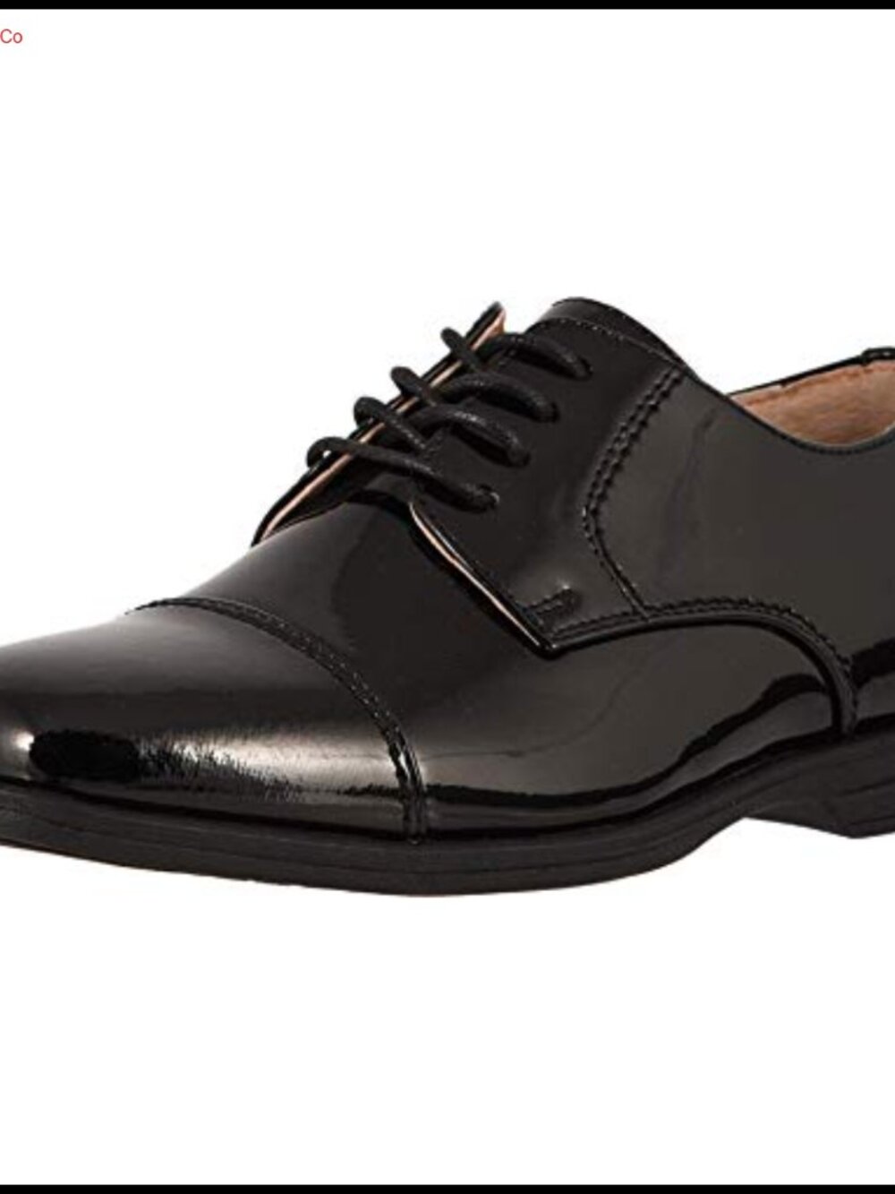 Boys Leather Cap Toe Oxford Dress Shoes Memory Foam
